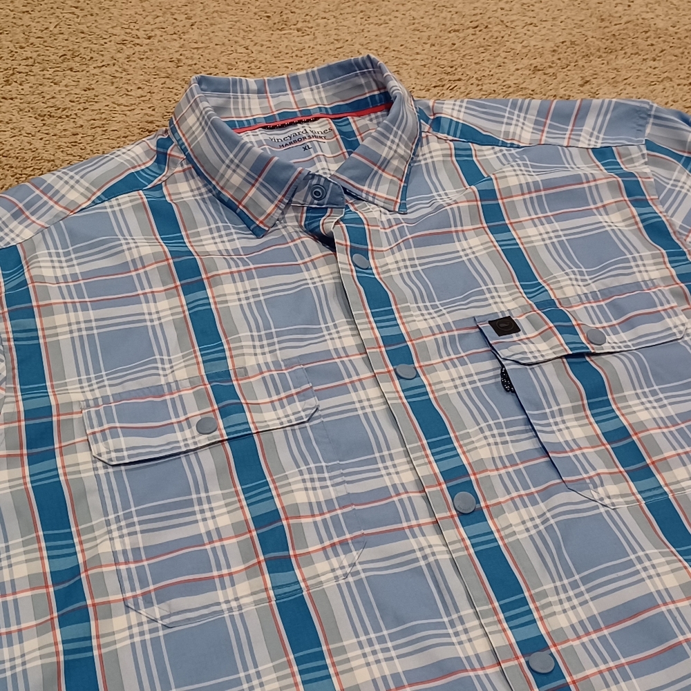 Vineyard Vines Harbor Shirt Long Sleeved Button Down Lightweight Colorful Men XL